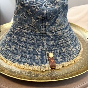 Louis Vuitton Blue Denim Monogram Hat